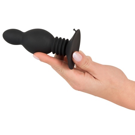 Korek analny Bouncing Plug z mechanizmem sprężynującym, 11,8 cm, silikon z powłoką PU - 4