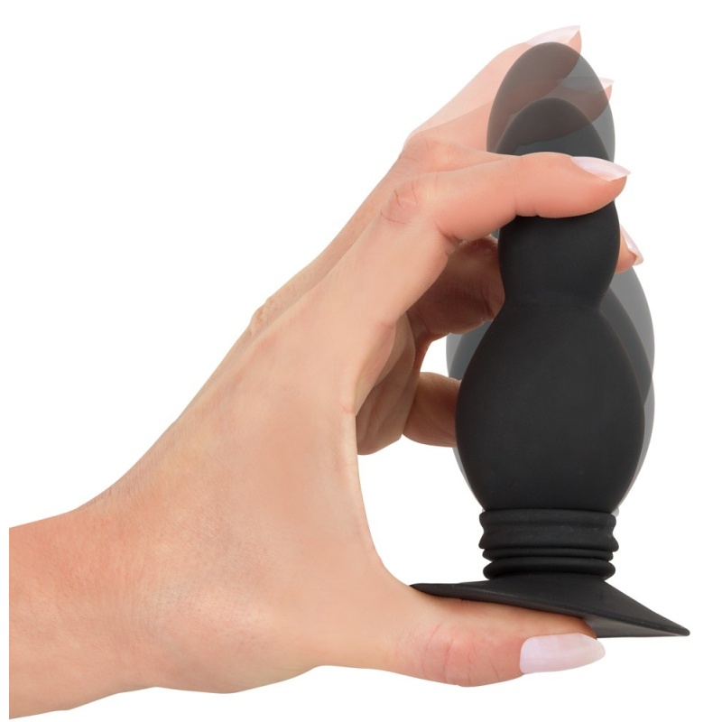 Korek analny Bouncing Plug z mechanizmem sprężynującym, 11,8 cm, silikon z powłoką PU - 5