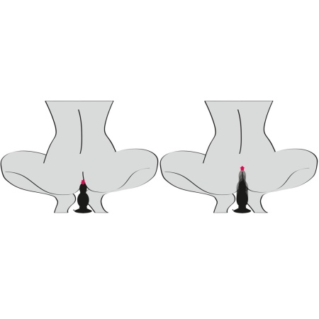 Korek analny Bouncing Plug z mechanizmem sprężynującym, 11,8 cm, silikon z powłoką PU - 6