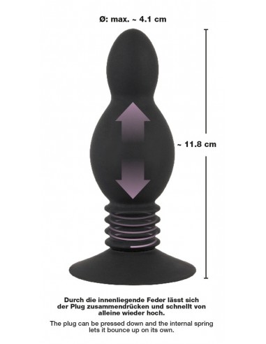 Black Velvets Bouncing Plug - Korki analne silikonowe - 7