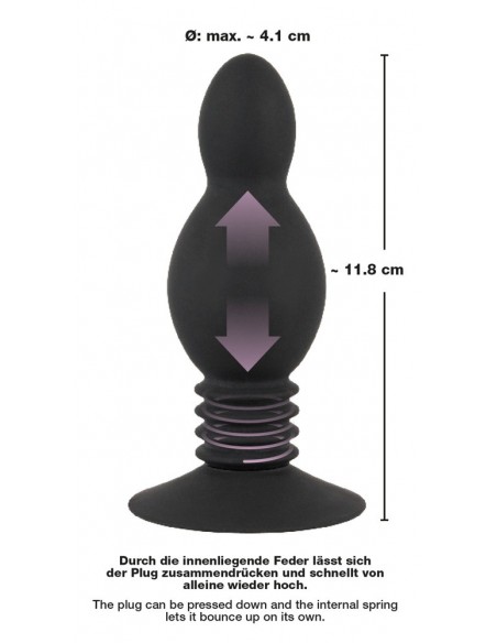 Black Velvets Bouncing Plug - Korki analne silikonowe - 7