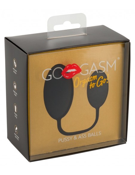 GoGasm Pussy / Ass Balls black - Kulki Gejszy Podwójne i Pojedyncze - 1