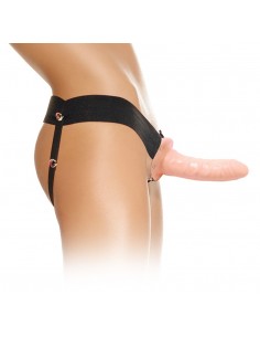 Dildo Z Otworem Na Pasku For Him Or Her Hollow Strap-On - Strap-ony, dilda na pasku bez wibracji - 1 2