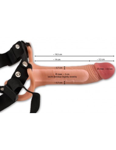 Strap-On Sleeve - Strap-ony, dilda na pasku bez wibracji - 6