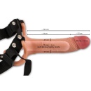 Nakładka Strap-On Realistixxx Sleeve — silikonowy rękaw z otworem na jądra, długość całkowita 19,5 cm - 6
