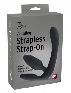 Wibrujące Sztuczny Penis Na Pasku Vibrating Strapless Strap-On 3 - Strap-ony, dilda na pasku z wibracją - 1