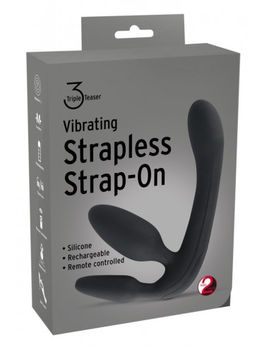 Wibrujące Sztuczny Penis Na Pasku Vibrating Strapless Strap-On 3 - Strap-ony, dilda na pasku z wibracją - 1