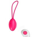 Vibro-Jajko Peach Foxy Pink – Silikonowa Kula Dopochwowa do Treningu Mięśni Dna Miednicy z Paskiem do Wyciągania, 16 cm - 3