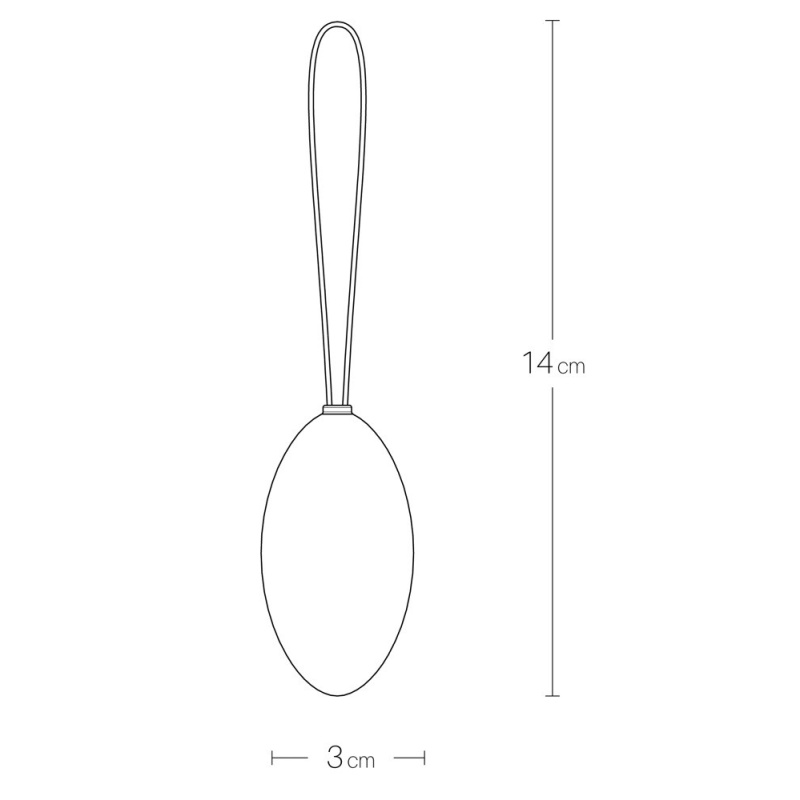 Vibro-Jajko Peach Foxy Pink – Silikonowa Kula Dopochwowa do Treningu Mięśni Dna Miednicy z Paskiem do Wyciągania, 16 cm - 4