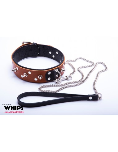 BDSM Whips Obroża Męska Ze Smyczą, Koniakowa - Chokery, obroże i smycze - 2