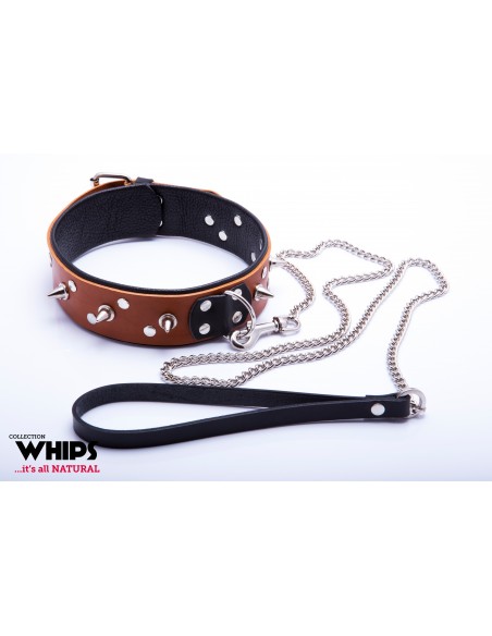 BDSM Whips Obroża Męska Ze Smyczą, Koniakowa - Chokery, obroże i smycze - 2