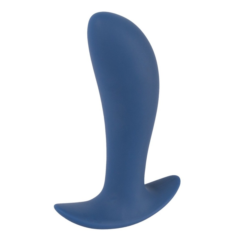 Korek analny z wibracjami Vibrating Butt Plug – 10 trybów, zakrzywiony trzon i szeroka podstawa, długość 12 cm - 3
