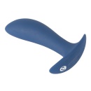 Korek analny z wibracjami Vibrating Butt Plug – 10 trybów, zakrzywiony trzon i szeroka podstawa, długość 12 cm - 4