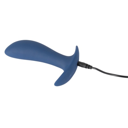 Korek analny z wibracjami Vibrating Butt Plug – 10 trybów, zakrzywiony trzon i szeroka podstawa, długość 12 cm - 7