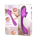 Wibrator króliczek 2 Function Bendable Vibe z ruchomym językiem i giętkim trzonem 22,3 cm - 4