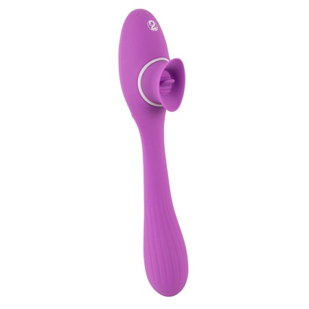 Wibrator króliczek 2 Function Bendable Vibe z ruchomym językiem i giętkim trzonem 22,3 cm - 5