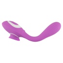 Wibrator króliczek 2 Function Bendable Vibe z ruchomym językiem i giętkim trzonem 22,3 cm - 8