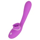 Wibrator króliczek 2 Function Bendable Vibe z ruchomym językiem i giętkim trzonem 22,3 cm - 9