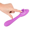 Wibrator króliczek 2 Function Bendable Vibe z ruchomym językiem i giętkim trzonem 22,3 cm - 10