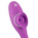 Wibrator króliczek 2 Function Bendable Vibe z ruchomym językiem i giętkim trzonem 22,3 cm - 12