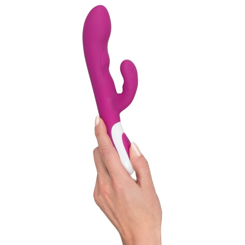 Wibrator Heating Vibe z podgrzewaniem do 42°C, ramieniem do stymulacji łechtaczki i 2 silnikami, 22 cm - 9