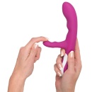 Wibrator Heating Vibe z podgrzewaniem do 42°C, ramieniem do stymulacji łechtaczki i 2 silnikami, 22 cm - 10