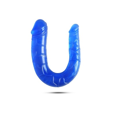 Podwójne Dildo Toyz4Lovers Lily Blue 15 cm (3,5 cm średnicy) Niebieskie - 1