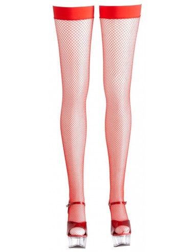 Hold-up Stockings red S - Pończochy - 3