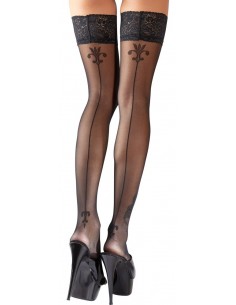 Hold-up Stockings with seam 2 - Pończochy - 1 2