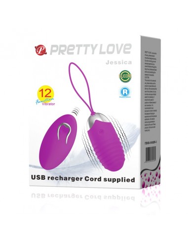 Wibrator Jajeczko na Pilota Jessica 12 Funkcji - Kulki Gejszy i Jajeczka Wibrujące - 8