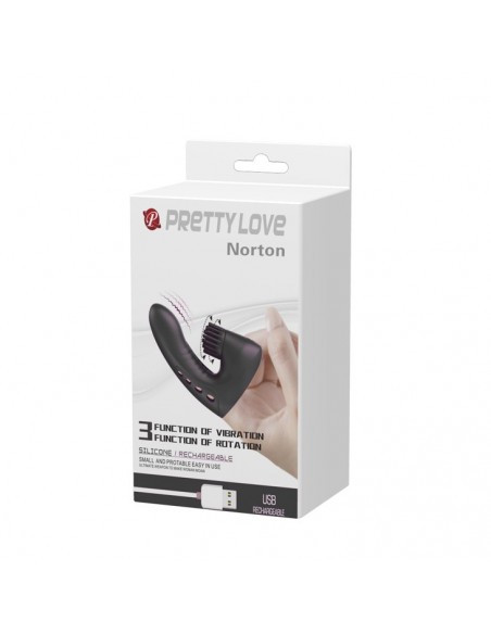 PRETTY LOVE - Magic Finger Drill USB 3 Vibrations 3 Rotations - Nakładki na palce - 8