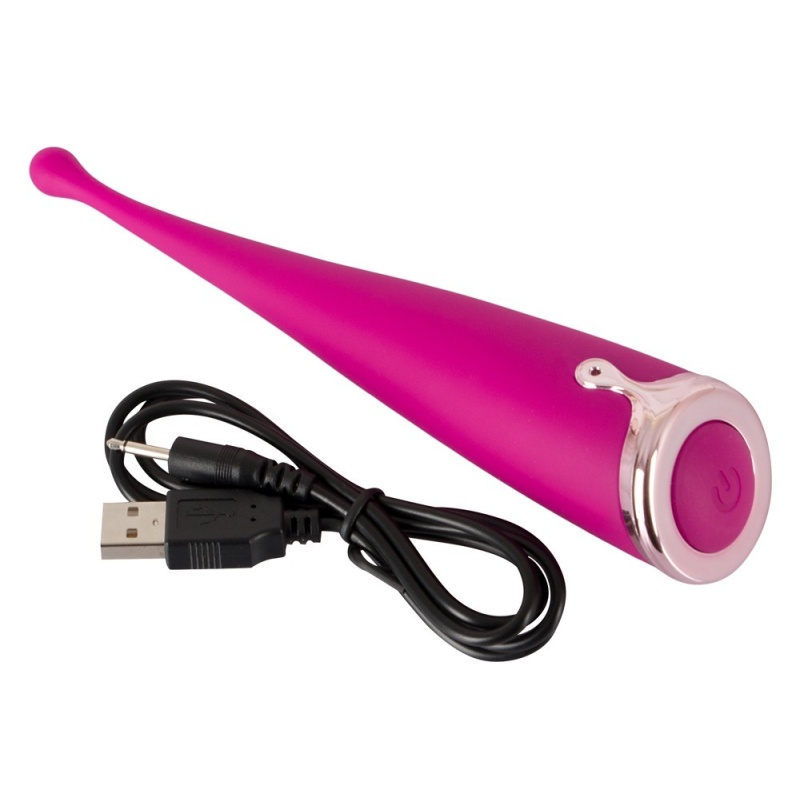 Wibrator punktowy Couples Choice Spot z elastyczną, odgiętą głowicą – dł. 17,5 cm, Ø 1–3,3 cm - 5
