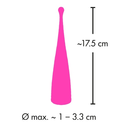 Wibrator punktowy Couples Choice Spot z elastyczną, odgiętą głowicą – dł. 17,5 cm, Ø 1–3,3 cm - 8