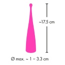 Wibrator punktowy Couples Choice Spot z elastyczną, odgiętą głowicą – dł. 17,5 cm, Ø 1–3,3 cm - 8