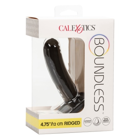 Dildo Boundless Ridged 12 cm z karbowanym trzonem i przyssawką - 2