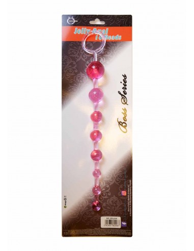 Plug/kulki-Jelly Anal 10 Beads Pink - Kulki analne, koraliki analne - 3