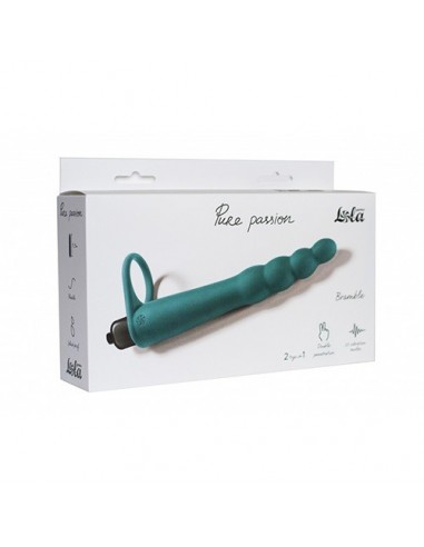 Wibrujące Sztuczny Penis Na Pasku Strap-On Pure Passion Bramble Green - Strap-ony, dilda na pasku z wibracją - 1