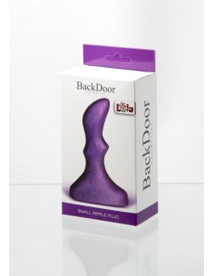 Anal Plug Small ripple plug purple - Korki analne silikonowe - 1