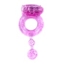 Pierścień Wibrujący Vibrating Cock Ring Pink - elastyczny TPR, wypustki stymulujące łechtaczkę, brak deklarowanych wymiarów - 1