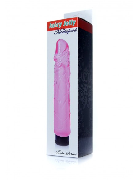 Wibrator Juicy Jelly - Multispeed Pink - Wibratory żelowe - 6