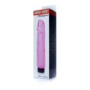 Wibrator Juicy Jelly Multispeed Pink - faktura żyłowana, płynna regulacja wibracji, długość 22 cm, średnica 4 cm - 6