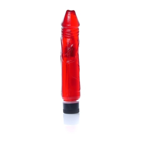 Wibrator Juicy Jelly Multispeed Red z płynną regulacją wibracji, TPR, 22 cm długości i 4 cm średnicy - 3