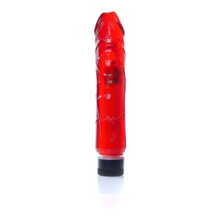 Wibrator Juicy Jelly Multispeed Red z płynną regulacją wibracji, TPR, 22 cm długości i 4 cm średnicy - 4