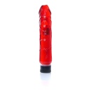 Wibrator Juicy Jelly Multispeed Red z płynną regulacją wibracji, TPR, 22 cm długości i 4 cm średnicy - 4