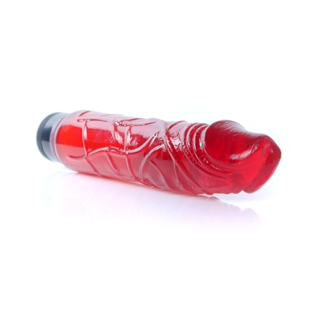 Wibrator Juicy Jelly Multispeed Red z płynną regulacją wibracji, TPR, 22 cm długości i 4 cm średnicy - 5