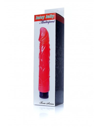 Wibrator Juicy Jelly - Multispeed Red - Wibratory żelowe - 6