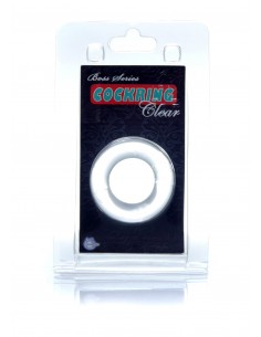 Pierścień erekcyjny Cockring Clear - Pierścienie erekcyjne niewibrujące - 1 2