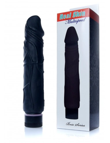 Wibrator Real Skin - Black - Wibratory Realistyczne - 1