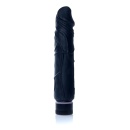 Wibrator Real Skin Black - struktura TPE imitująca skórę, regulowana prędkość wibracji, długość całkowita 22 cm, średnica 4 cm - 2