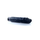 Wibrator Real Skin Black - struktura TPE imitująca skórę, regulowana prędkość wibracji, długość całkowita 22 cm, średnica 4 cm - 4